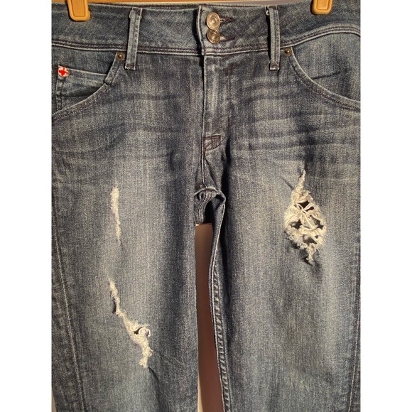 Hudson Mid-Rise Distressed Skinny Jeans - Size 27 * WJ03 - Picture 4 of 11